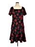 Lane Bryant Floral Black Casual Dress Size 16 - photo 1