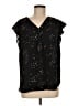 Chaus 100% Polyester Stars Black Sleeveless Blouse Size M - photo 1
