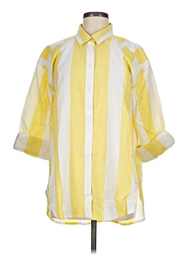 Lou & Grey 3/4 Sleeve Button Down Shirt