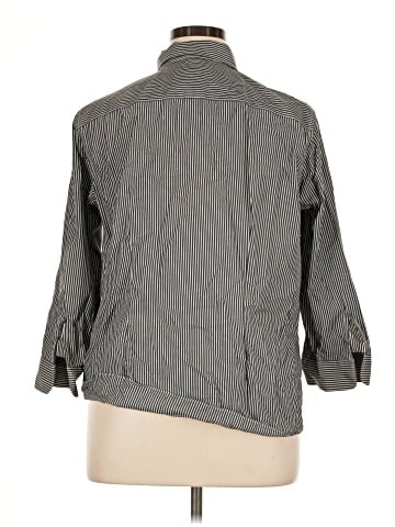 Lauren by Ralph Lauren 3/4 Sleeve Button-Down Shirt (view 2)