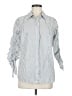 CAbi 100% Cotton Stripes White 3/4 Sleeve Button-Down Shirt Size M - photo 1