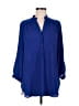 41Hawthorn 100% Polyester Blue 3/4 Sleeve Blouse Size M - photo 1