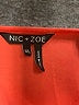 Nic + Zoe 100% Polyester Orange Sleeveless Blouse Size XL - photo 7