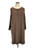 MICHAEL Michael Kors Solid Brown Casual Dress Size 1X - photo 1