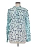 Gypsy 05 Print Blue Long Sleeve Blouse Size M - photo 1