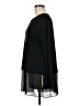 Eileen Fisher 100% Silk Black Long Sleeve Top Size 9 - photo 5