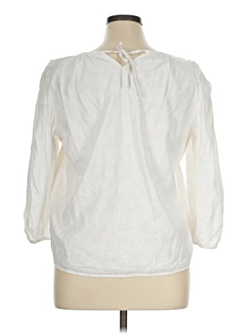 LC Lauren Conrad 3/4 Sleeve Blouse (view 2)