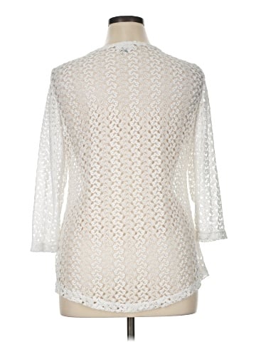JM Collection 3/4 Sleeve Top (view 2)
