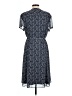 MSK 100% Polyester Paisley Blue Casual Dress Size 20 - photo 2