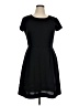 AB Studio Solid Black Casual Dress Size 16 - photo 1