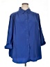 Only Necessities 100% Polyester Blue 3/4 Sleeve Blouse Size 1X - photo 1