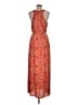 Everly 100% Polyester Paisley Orange Casual Dress Size M - photo 2