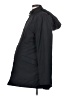 Japanese Weekend 100% Nylon Solid Black Coat Size S - photo 5