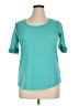 Xhilaration 100% Polyester Teal Short Sleeve Top Size XL - photo 1