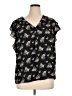 Premise Studio Black Short Sleeve Blouse Size XL - photo 1