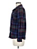 Natural Reflections 100% Cotton Plaid Blue Long Sleeve Button-Down Shirt Size M - photo 5