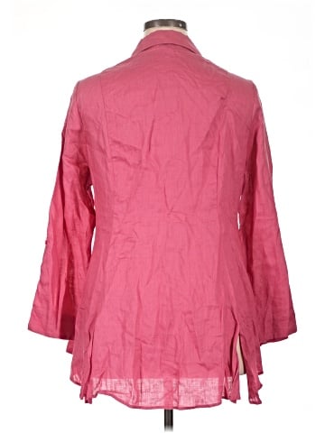 Neiman Marcus 3/4 Sleeve Button-Down Shirt (view 2)