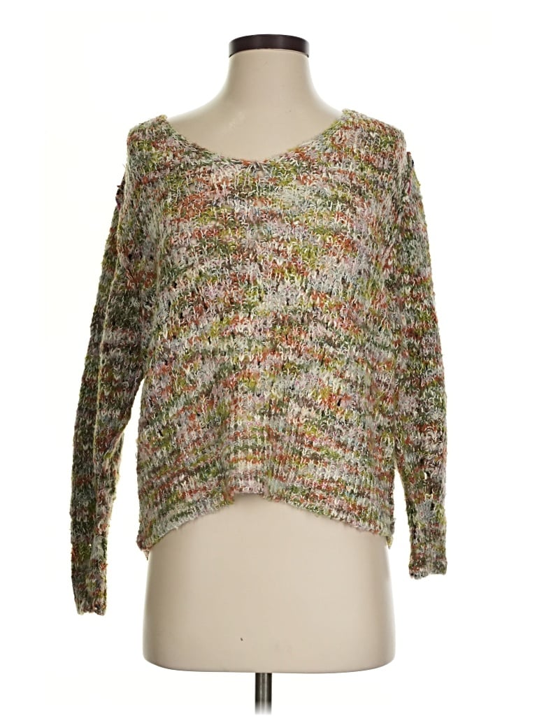 Pre-owned Chelsea & Theodore Pullover Sweater In Green
