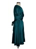 DKNY 100% Polyester Solid Teal Cocktail Dress Size 4 - photo 4