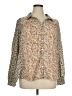 Umgee Animal Print Tan Long Sleeve Blouse Size XL - photo 1