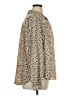 Umgee Animal Print Tan Long Sleeve Blouse Size XL - photo 4
