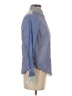 J.Crew 100% Cotton Color Block Blue Long Sleeve Button-Down Shirt Size 2 - photo 4