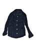Janie and Jack 100% Linen Solid Blue Long Sleeve Button-Down Shirt Size 6 - photo 1