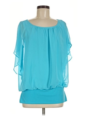 JM Collection 3/4 Sleeve Blouse (view 1)