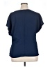 Express 100% Polyester Blue Short Sleeve Blouse Size XL - photo 2