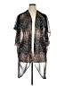 Just Be... 100% Polyester Black Kimono Size 1X - photo 1