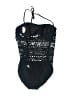 Robin Piccone Stars Black One Piece Swimsuit Size 10 - photo 2