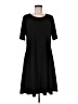 Susan Graver Solid Black Casual Dress Size M - photo 1