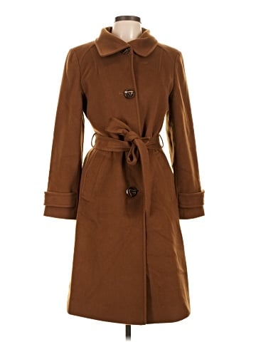 Linda Allard Ellen Tracy Trenchcoat (view 1)