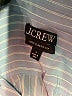 J.Crew 100% Viscose Stripes Blue Long Sleeve Button-Down Shirt Size 6 - photo 7