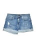 Just Black Blue Denim Shorts Size 26 waist - photo 1