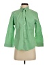 IZOD Solid Green 3/4 Sleeve Button-Down Shirt Size S - photo 1