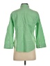 IZOD Solid Green 3/4 Sleeve Button-Down Shirt Size S - photo 2
