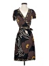BCBGMAXAZRIA Print Brown Casual Dress Size S - photo 1