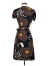 BCBGMAXAZRIA Print Brown Casual Dress Size S - photo 2