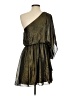 Mustard Seed 100% Polyester Metallic Gold Cocktail Dress Size S - photo 2