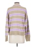 Gap 100% Cotton Stripes Purple Pullover Sweater Size S - photo 2