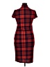 Shein Plaid Red Casual Dress Size XL - photo 2