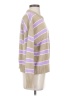 Gap 100% Cotton Stripes Purple Pullover Sweater Size S - photo 4