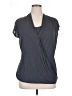 CAbi Gray Short Sleeve Blouse Size XL - photo 1