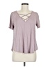 Sienna Sky Purple Short Sleeve Top Size M - photo 1