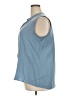 Uniqlo Blue Sleeveless Button-Down Shirt Size XXL - photo 5