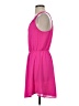 The Impeccable Pig 100% Polyester Solid Pink Casual Dress Size XS (estimated) - photo 5