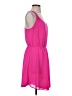The Impeccable Pig 100% Polyester Solid Pink Casual Dress Size XS (estimated) - photo 4