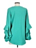 Ivy Jane 100% Polyester Teal 3/4 Sleeve Blouse Size S - photo 2
