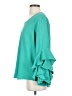 Ivy Jane 100% Polyester Teal 3/4 Sleeve Blouse Size S - photo 5
